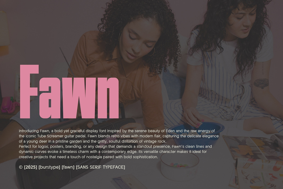 FAWN MODERN DISPLAY SAN SERIF FONT, a Sans Serif Font by BURSTYPE (Photo 4 of 9)