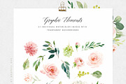 Ethereal Blush-Florals Graphic Set, a Decorative Illustration by Graphic Box (Thumbnail 8 of 8)