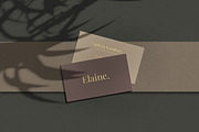 Elaine || Business Card Mockup, a Product Mockup by JafarNation (Thumbnail 4 of 9)