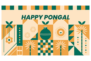 Happy Pongal Festival, a Background Graphic by Creative Backgrounds