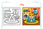 Bold Easy Capybara Days Coloring Pag, an Animal Illustration by Coco Bloom (Thumbnail 8 of 8)