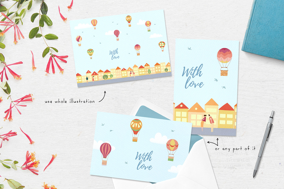 Balloon Day - creator & clipart, a Decorative Illustration by Pikovit (Photo 7 of 9)