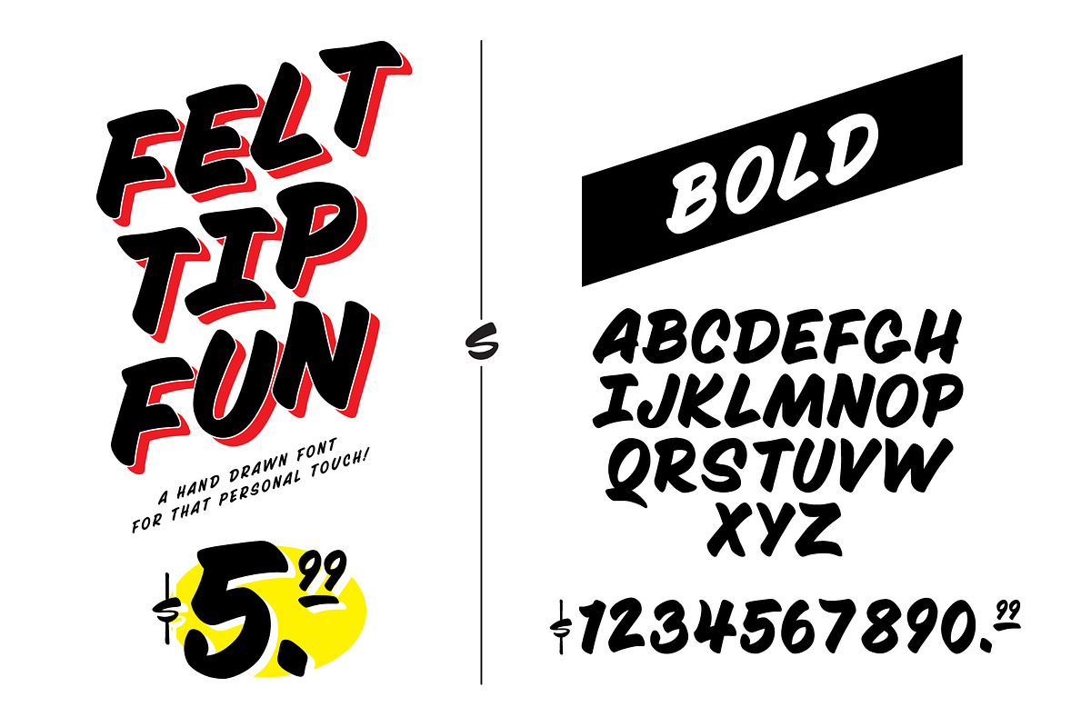 Felt Tip Fun, a Font by IanWing (Photo 3 of 5)