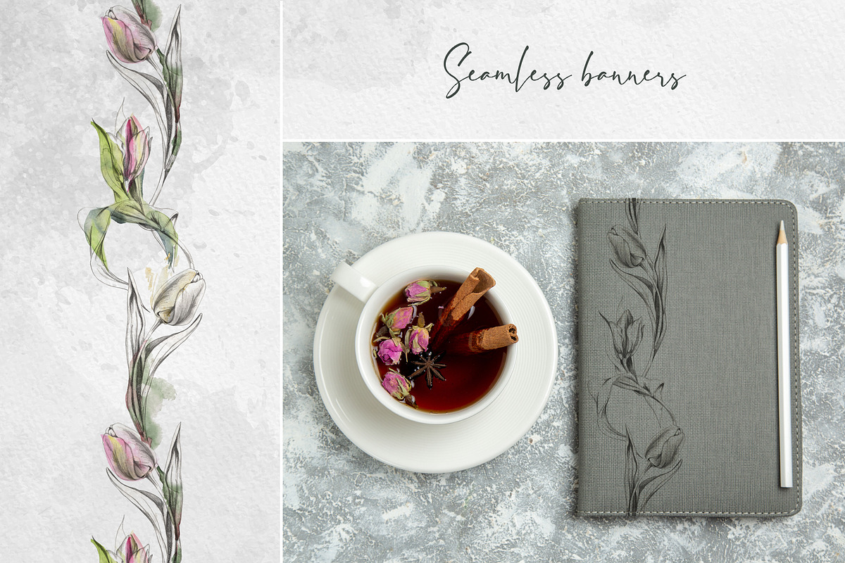 Spring tulip letters, an Object Illustration by MsFlaffy (Photo 11 of 14)