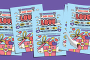 Retro Valentine's Day Flyer Template, a Flyer Template by Tiptop Graphic (Thumbnail 4 of 5)