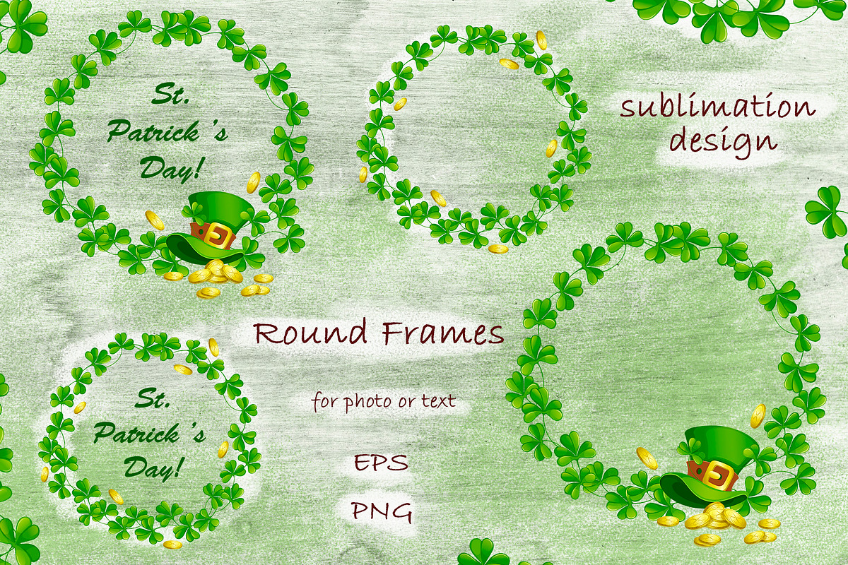 St.Patrick 's Day.  Sublimations, an Illustration by Maycat_store (Photo 7 of 9)