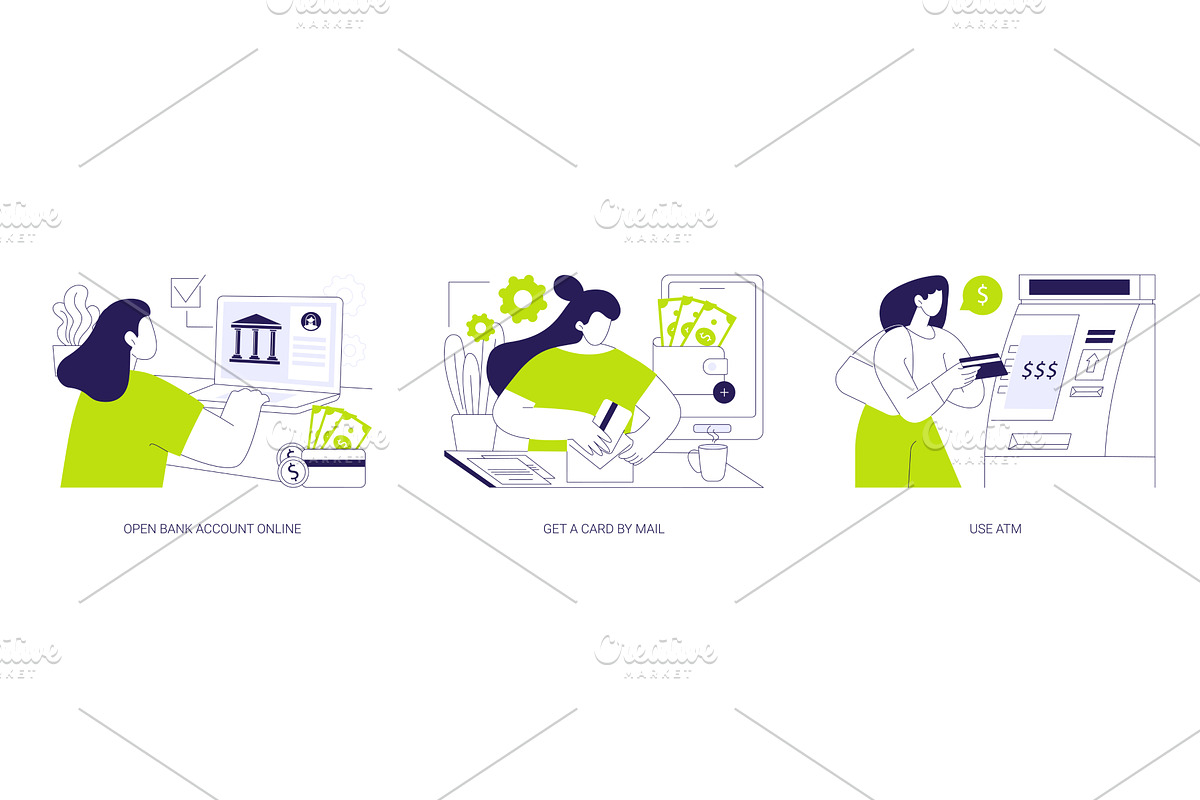 Plastic card holder isolated cartoon, a Finance Illustration by Visual Generation