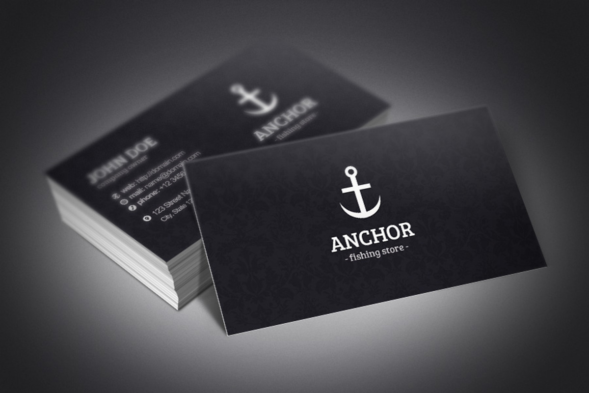 Anchor Business Cards, a Business Card Template by Rafael Oliveira (Photo 3 of 4)