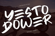 Yesto Dower Brush Font, a Script Font by Formatika Studio (Thumbnail 1 of 6)