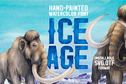 Ice Age - installable SVG font, a Sans Serif Font by Ekaterina Glazkova (Thumbnail 1 of 7)