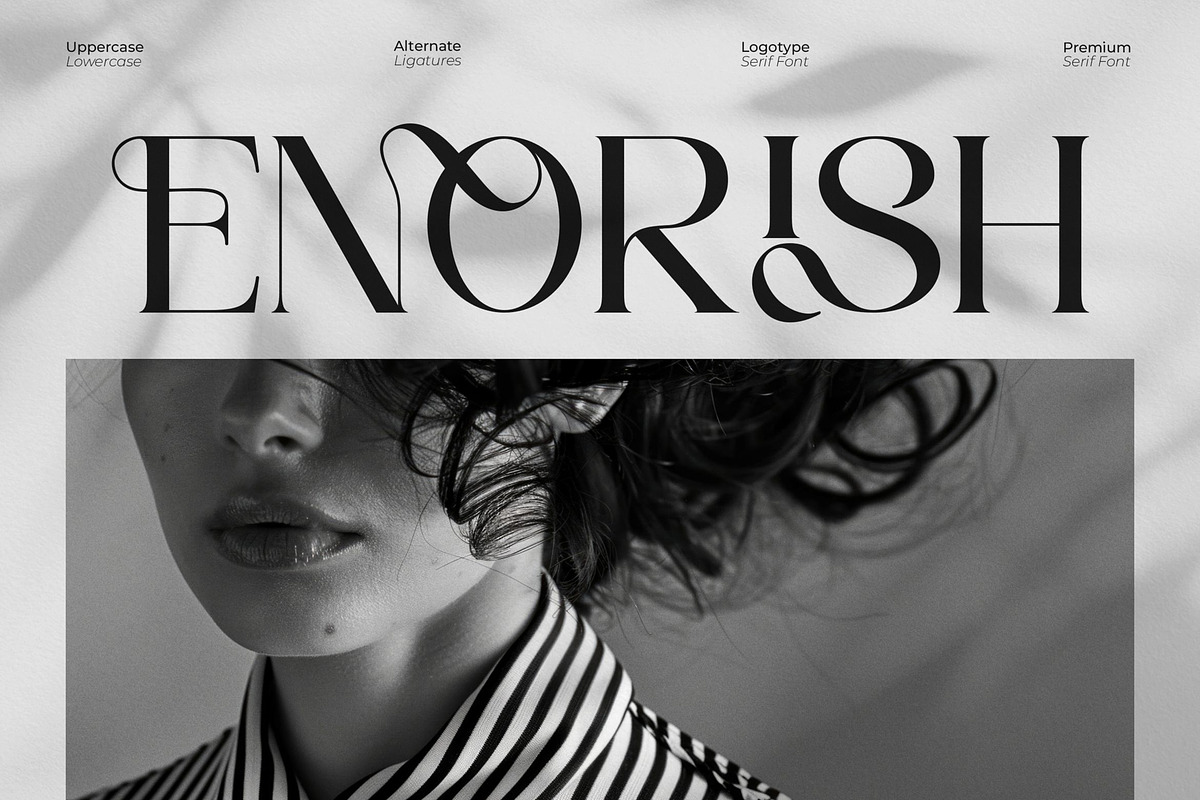 Enorish || Modern Classy Serif Font, a Serif Font by Ermedia Studio (Photo 1 of 10)