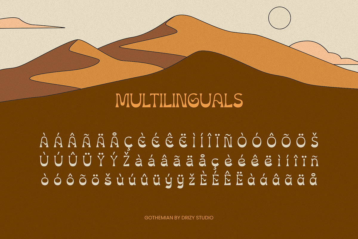 Gothemian - Vintage Sans Serif Font, a Sans Serif Font by Drizy (Photo 5 of 10)