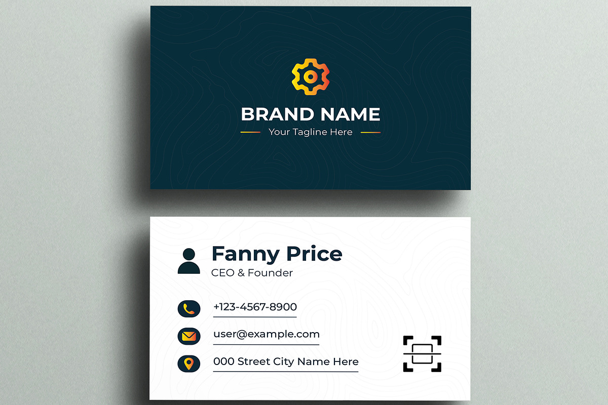 Business Card Template, a Card Template by MightyDesign (Photo 3 of 6)