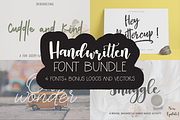 Handwritten Font Bundle, a Script Font by theinkaffair (Thumbnail 1 of 8)