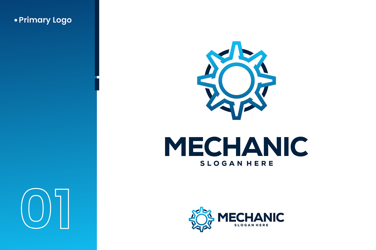 Gear Logo designs Template Vector, a Branding & Logo Template by Lucky Creative (Photo 2 of 4)