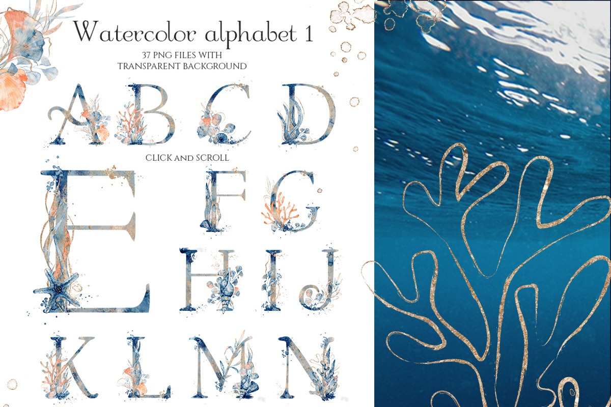 Underwater Watercolor Collection, an Animal Illustration by Evgeniia (Photo 6 of 16)