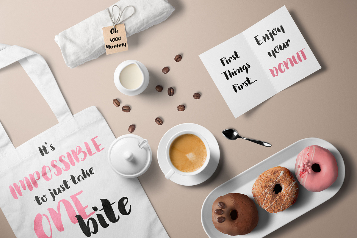 Chocolate Cupcakes- Handwritten Font preview 3
