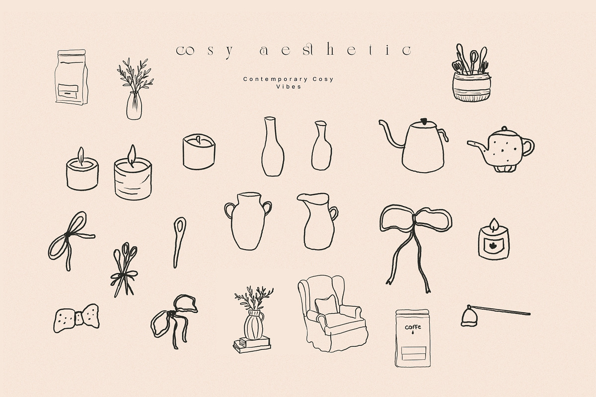 Hand Drawn Autumn Line Art Icons, an Object Graphic by Laras Wonderland (Photo 11 of 11)