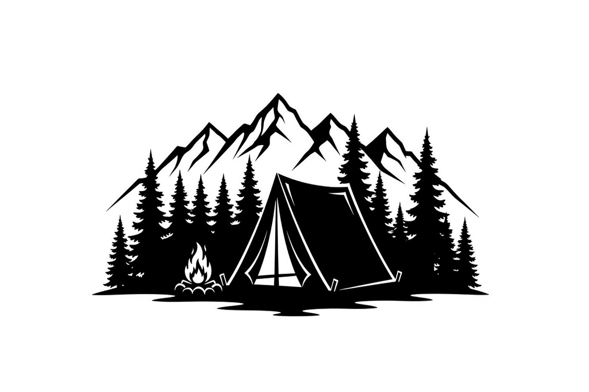 50 Camping Mountain Vector Bundle, an Illustration by jahid234 (Photo 5 of 51)