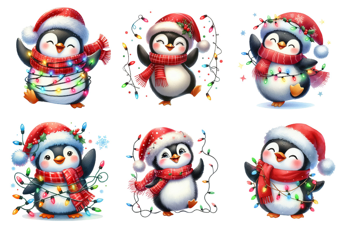 Funny Christmas Penguin, an Illustration by Design Market (Photo 3 of 3)