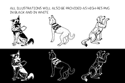 Service dogs - vector illustrations, an Animal Illustration by Renée from Studio neetje (Thumbnail 4 of 4)