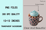 Christmas Leopard Mug  Clipart Bundl, an Illustration by SVGArt (Thumbnail 6 of 8)