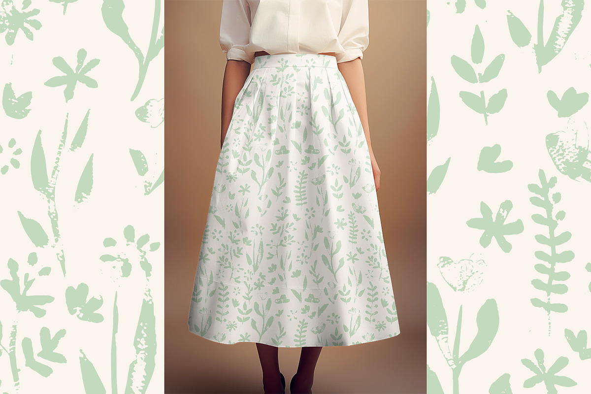 Nature Green Prints, a Pattern Graphic by MalyskaStudio (Photo 9 of 12)