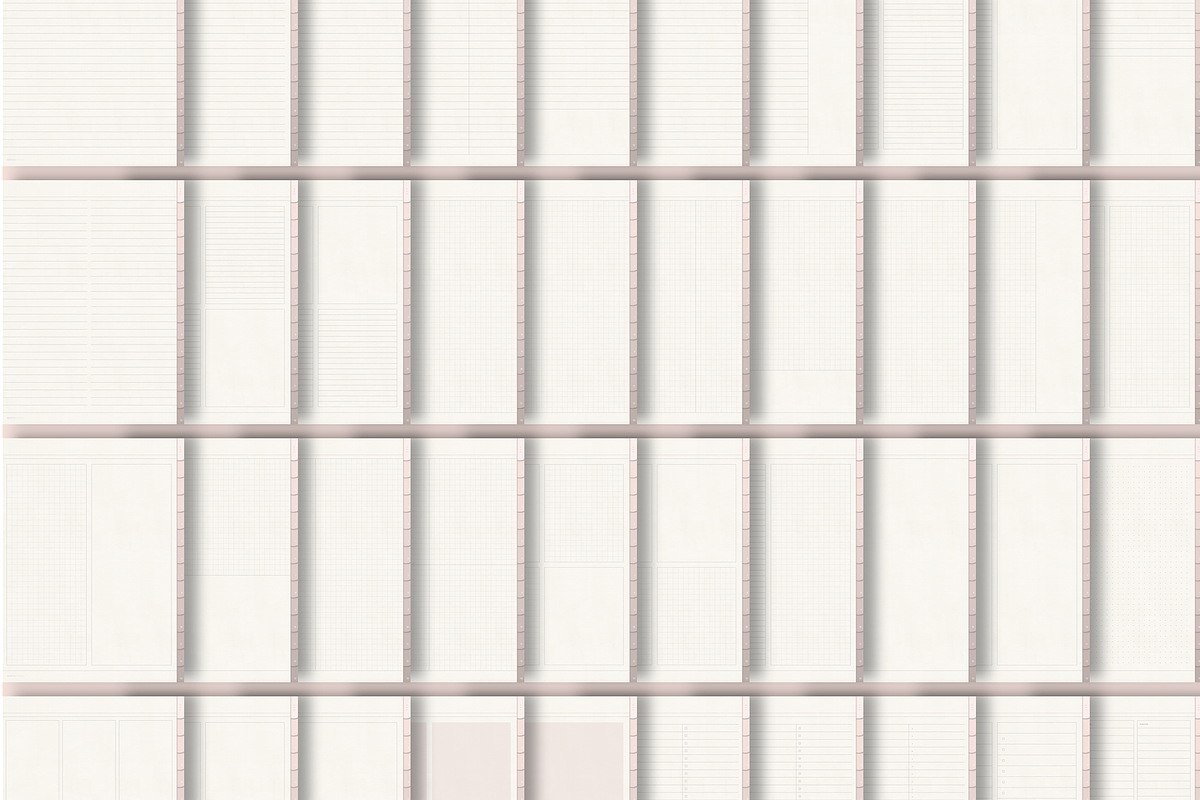 Digital Nude Paper Texture Notebook, a Stationery Template by MainichiDesign (Photo 7 of 10)