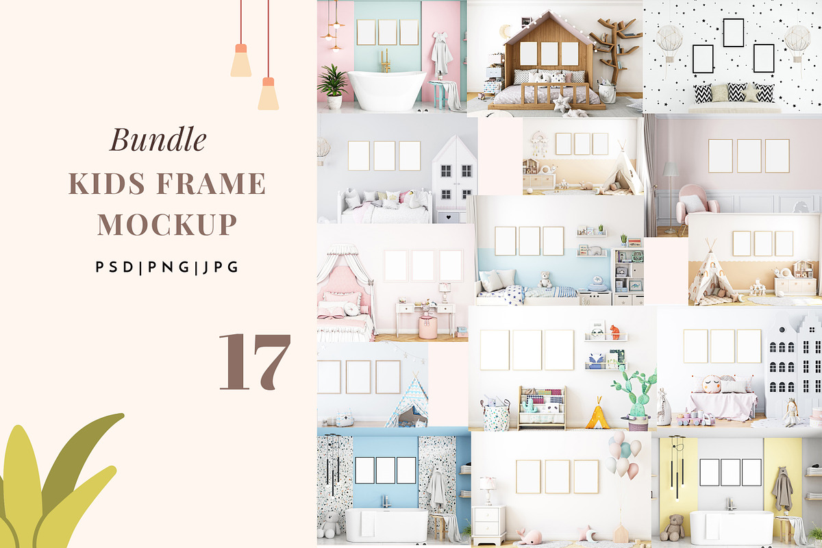 Frame Mockup Kids Bundle - 34, a Print Template by Mockup Shop (Photo 1 of 6)