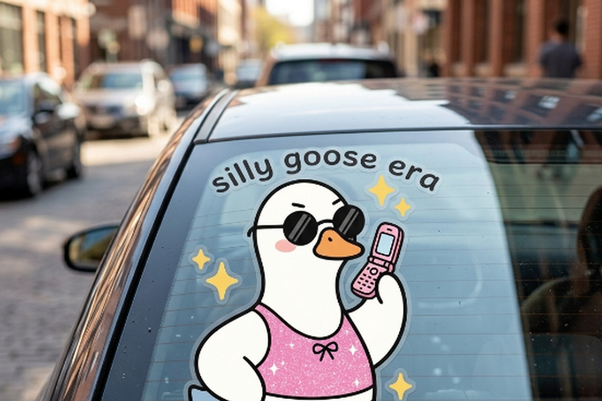 Silly Goose Era Y2K T-Shirt PNG, a Shirt Mockup by Vector Stall (Photo 14 of 15)