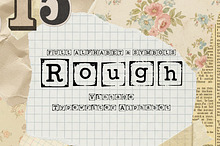 Rough - Vintage Typewriter Alphabet
