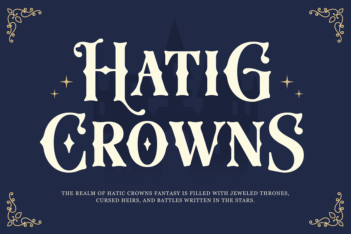 Harmesh - Classic Magical Fantasy, a Serif Font by Typia Nesia (Photo 5 of 12)