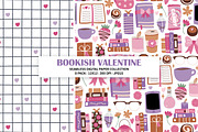 Bookish Valentine Seamless Patterns, a Pattern Graphic by Alanna Messina Design Co (Thumbnail 2 of 8)