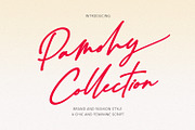 Pamohy Collection – A Chic & Feminin, a Handwritten Font by Black Junst (Thumbnail 1 of 7)