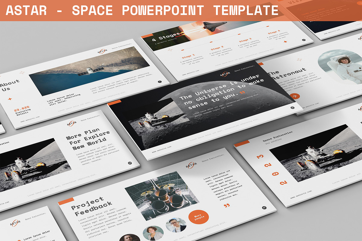 Astar - Space Powerpoint Template, a Presentation Template by SlideFactory (Photo 1 of 4)