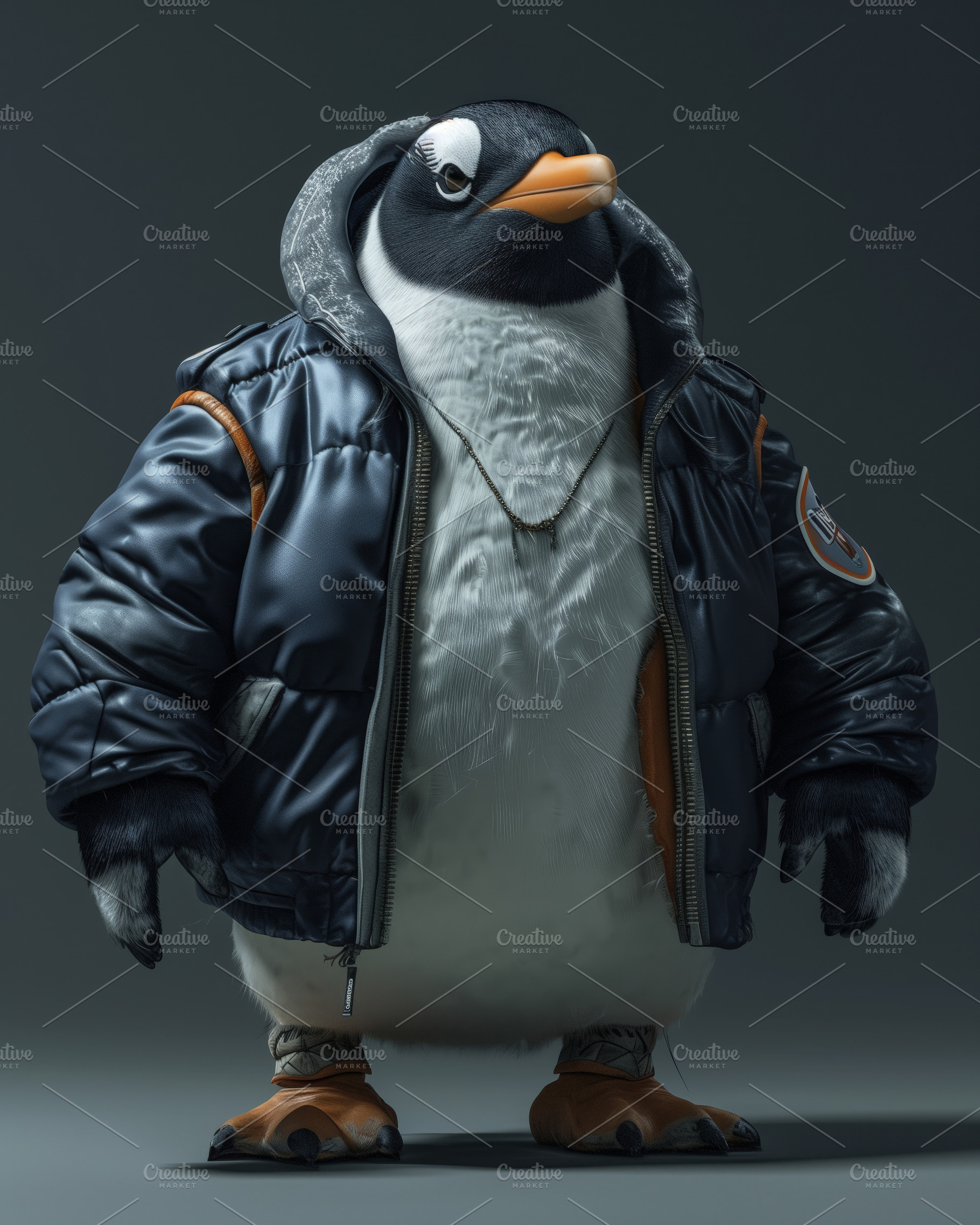 Anthropomorphic Penguin, an Animal Photo by Hamza067
