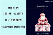 Pink Trendy Christmas Santa Png, an Illustration by SinaCreation (Thumbnail 6 of 7)