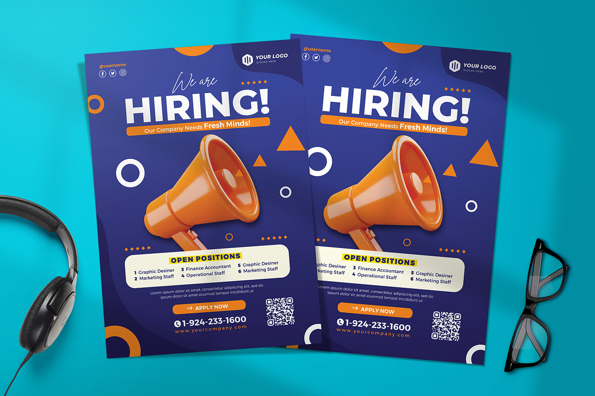 Hiring / Recruitment Flyer, a Flyer Template by Aarley Kaiven (Photo 2 of 3)