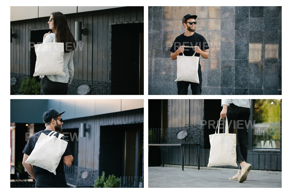Bags Tote Mockup (OAD113 Liberty), a Merchandise Mockup by Arfis (Photo 5 of 14)