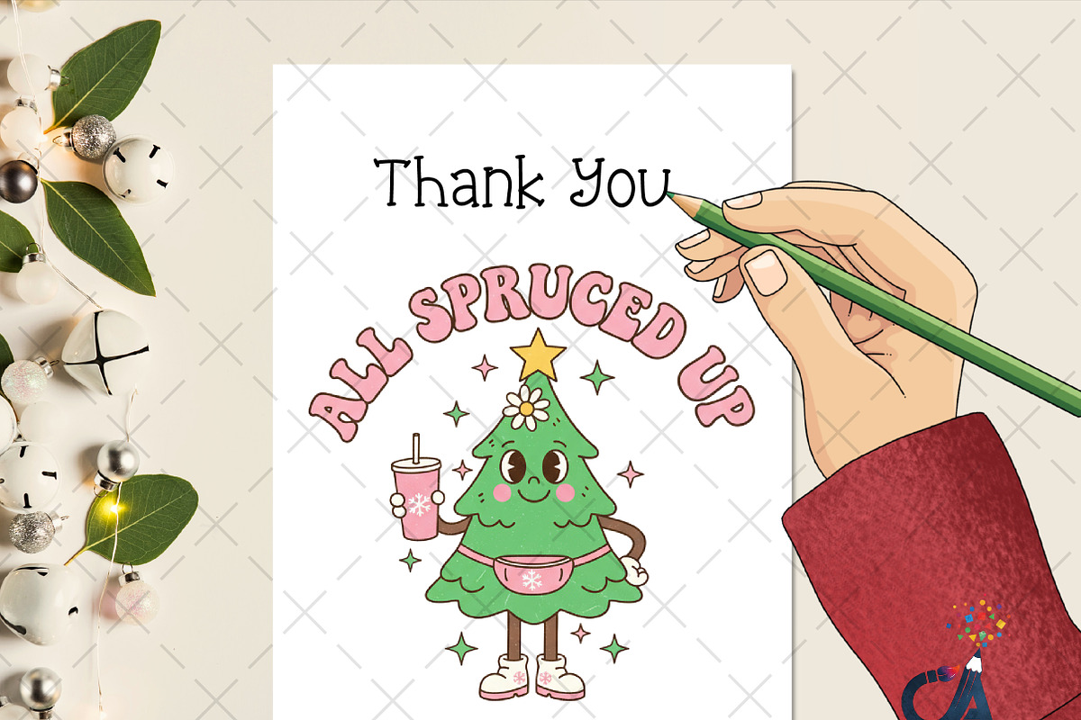 All Spruced Up Christmas Tree PNG, an Illustration by Creative Art (Photo 3 of 6)