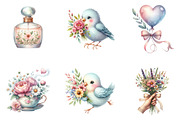 Watercolor Whimsical Mothers Day, a Seasonal Illustration by DreamArtGraphic (Thumbnail 3 of 4)