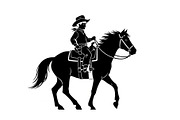 Western Cowboy Horse Silhouette Bund, an Illustration by Designs_River (Thumbnail 13 of 51)