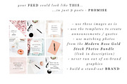 Rose Gold Social Media Templates, a Social Media Template by Essem Creatives (Thumbnail 8 of 8)