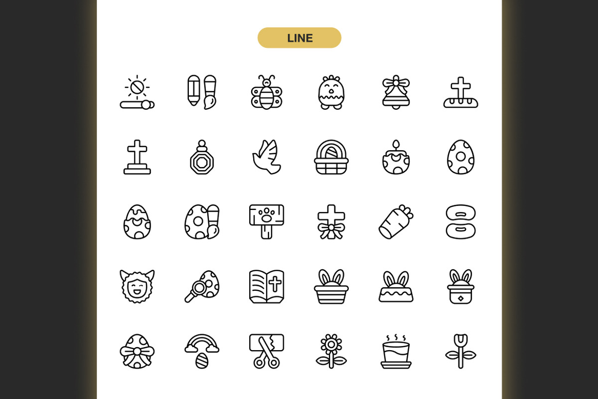 Celebration Easter Icons, an Icon by Spacepixel Creative (Photo 2 of 3)