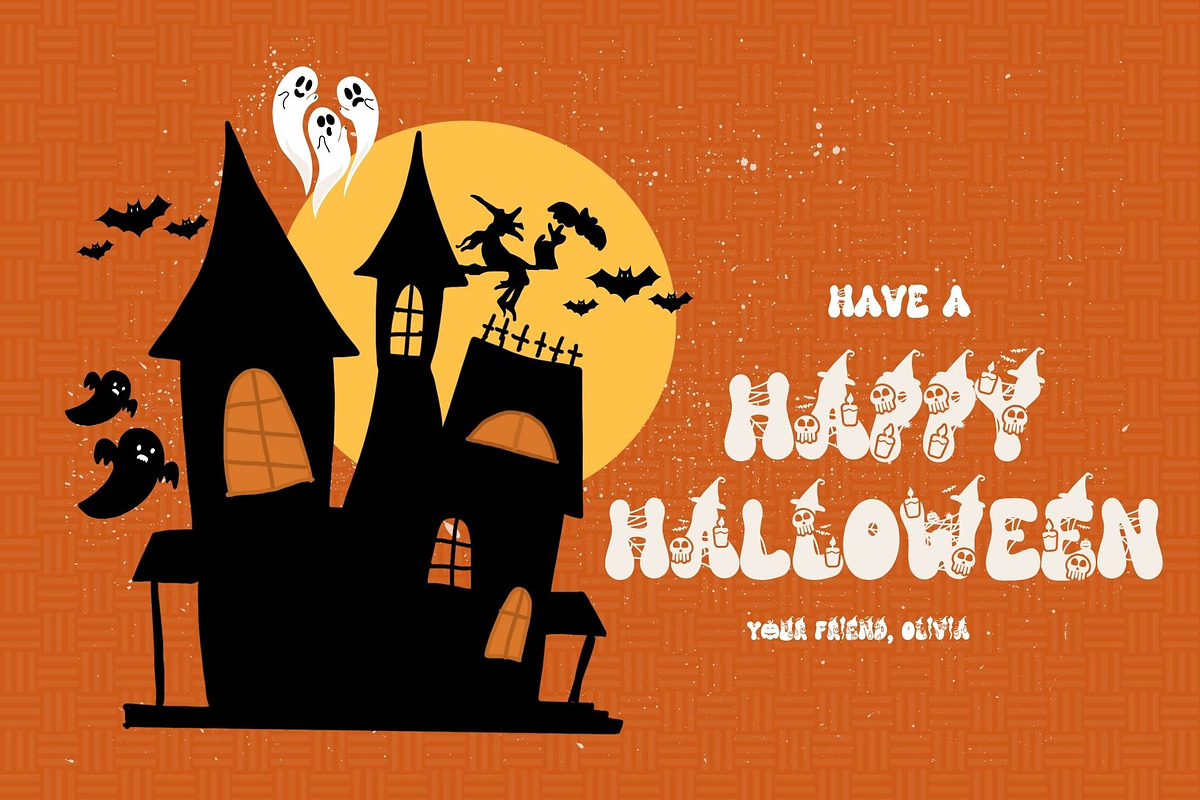 Full Moon is a cool Halloween font, a Handwritten Font by Brown Cupple (Photo 3 of 6)