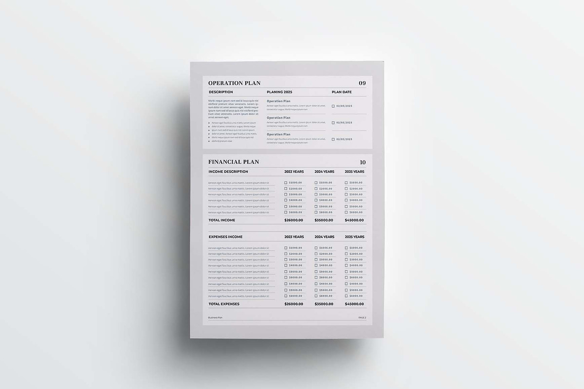 Business Plan | MS Word & Indesign, a Stationery Template by design_hut (Photo 7 of 7)