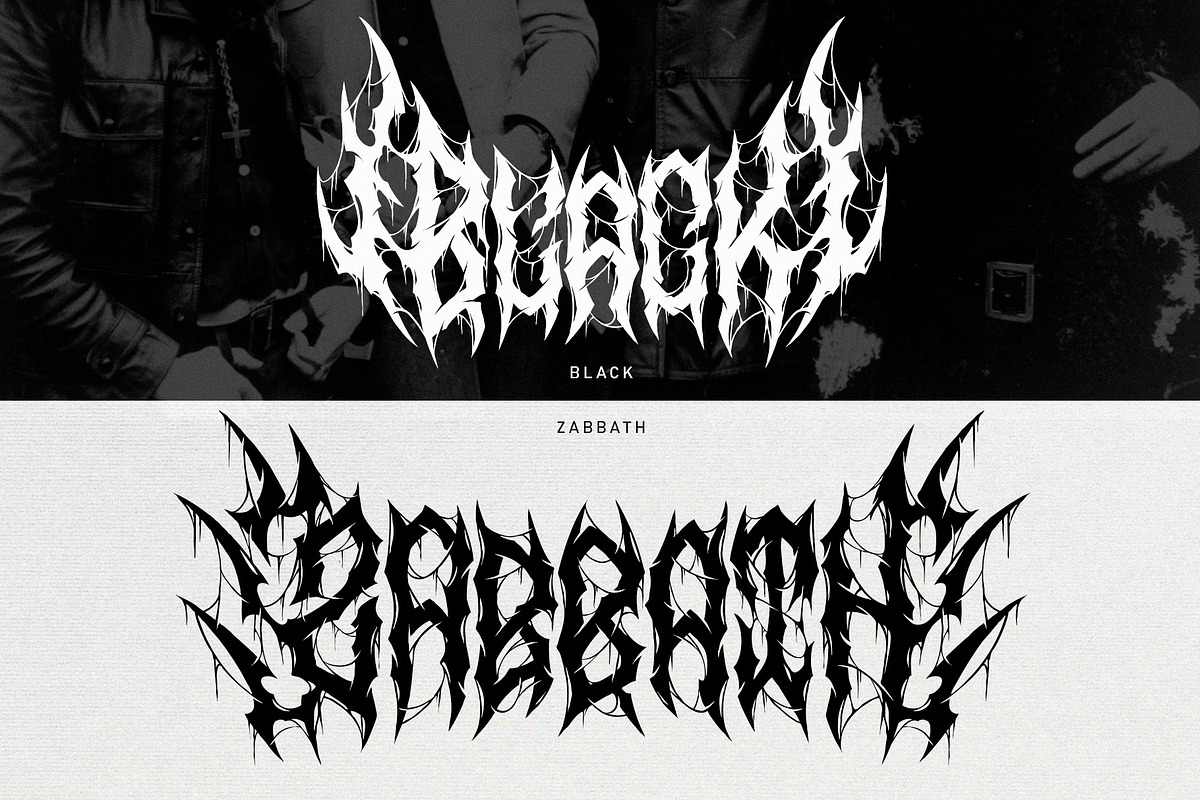 Nervous Beyond | Metal Font, a Blackletter Font by WingBuk (Photo 6 of 12)