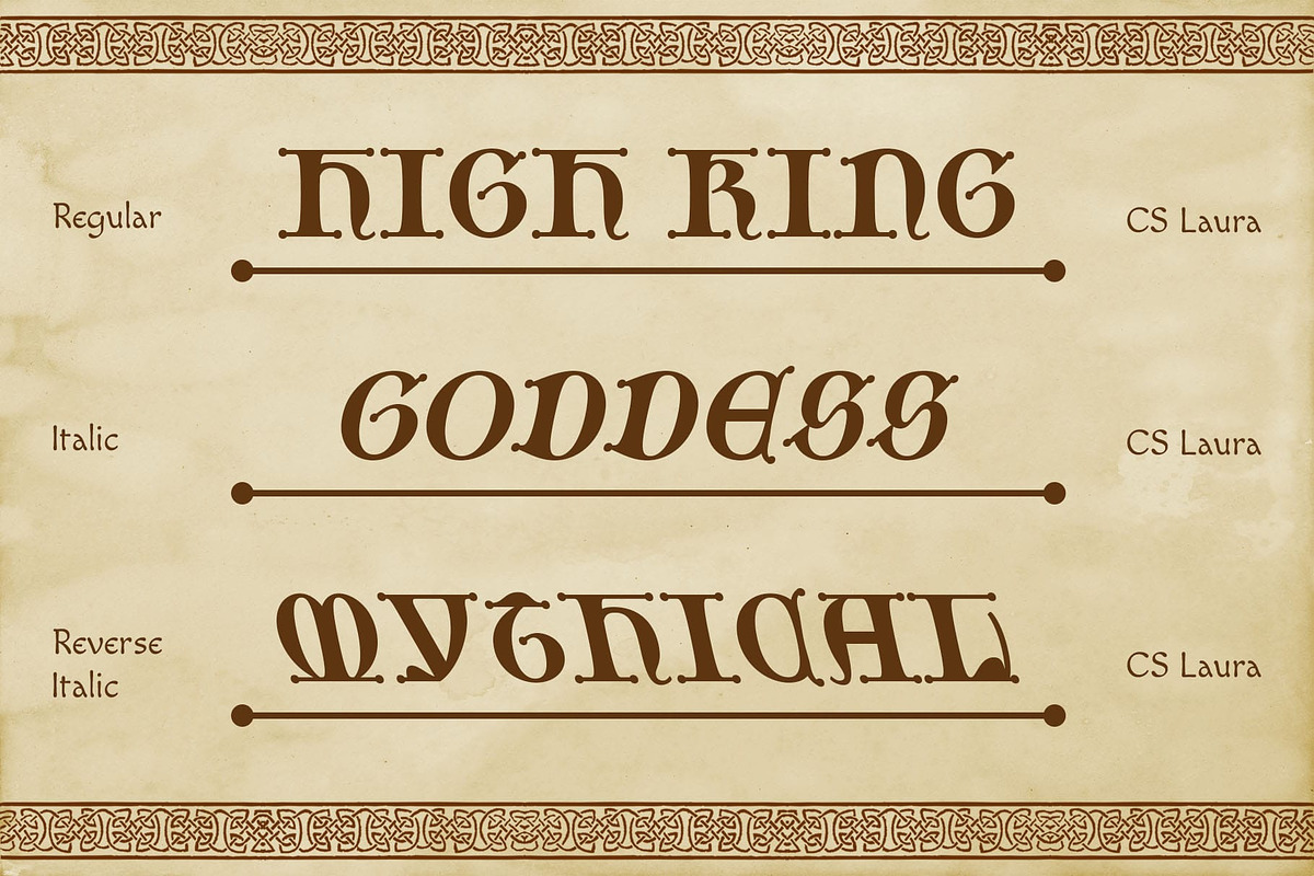 CS Laura – Gothic Uncial Font, a Sans Serif Font by Craft Supply Co. (Photo 2 of 8)