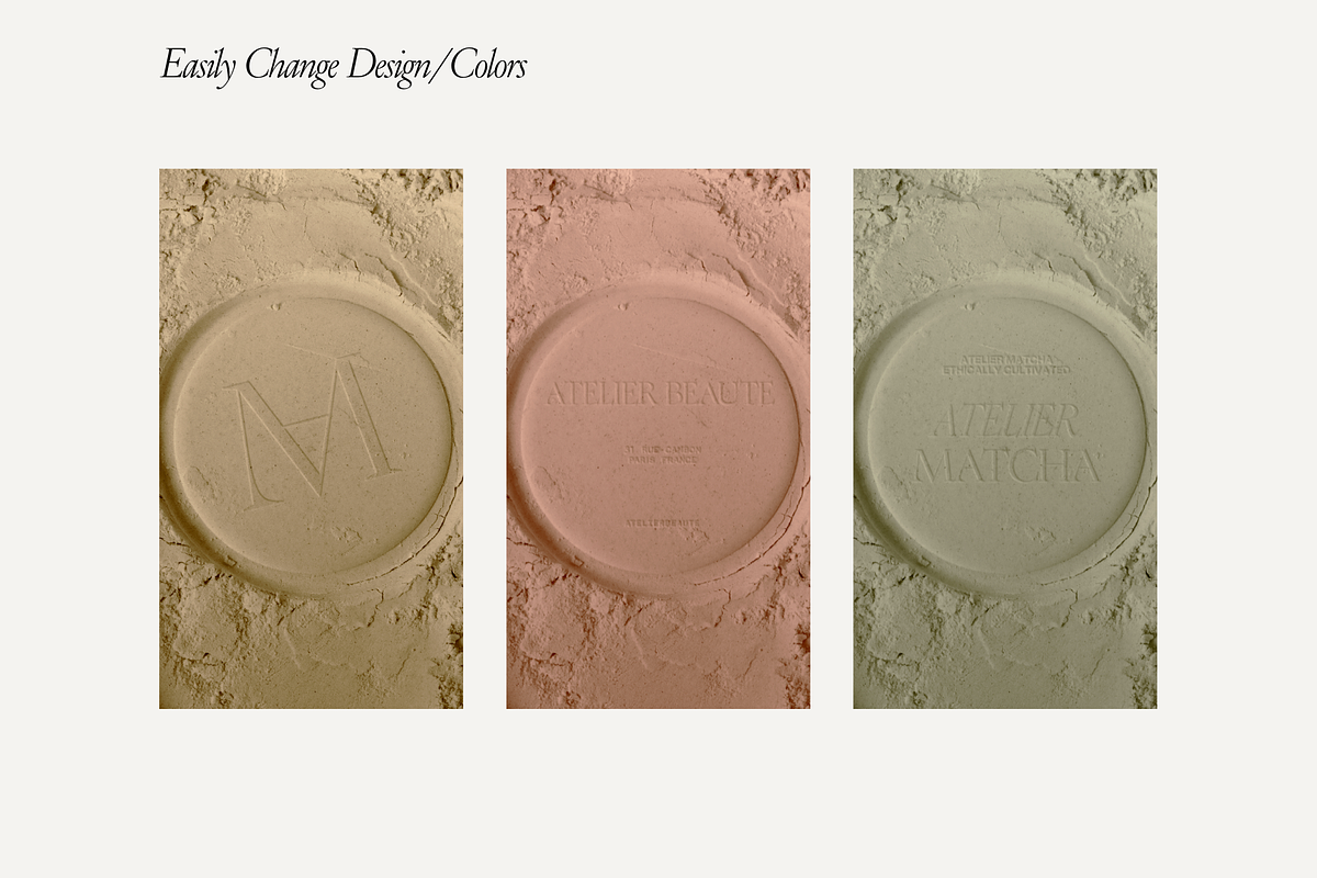 Embossed Powder Logo Mockup 02, an Advertising Mockup by Duet Atelier (Photo 2 of 4)