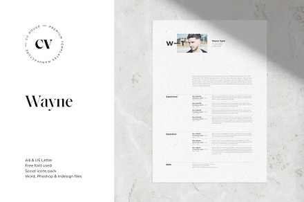Wayne | CV / resume template